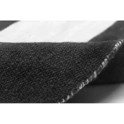 Black Cabana Stripe Indoor/Outdoor Area Rug, 7x9