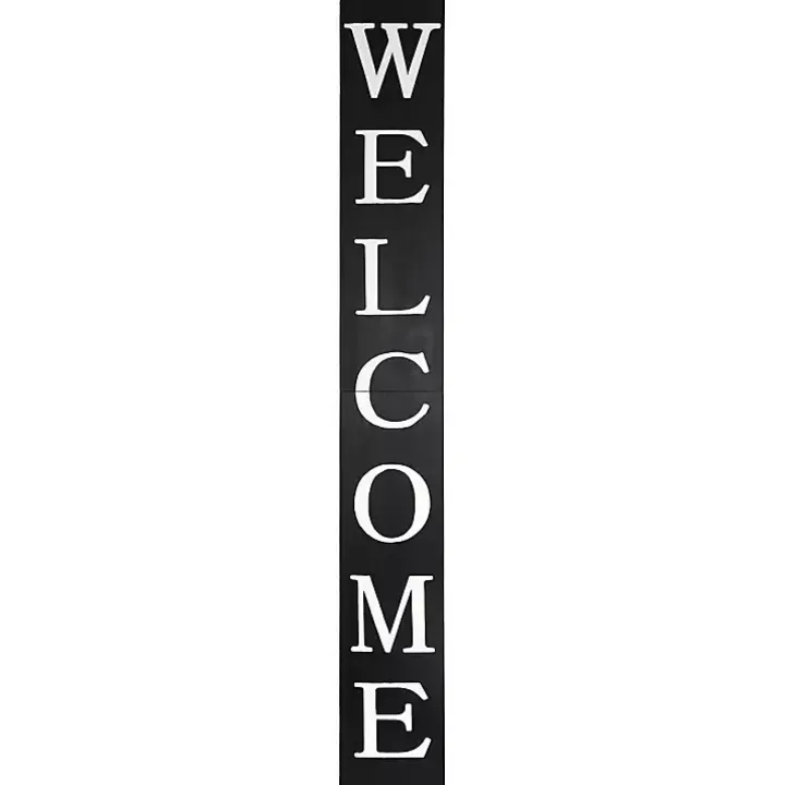 Black Foldable Welcome Porch Board