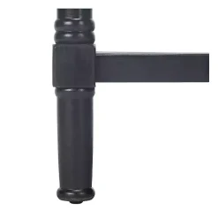 Black Geometrical Industrial Pull Accent Table