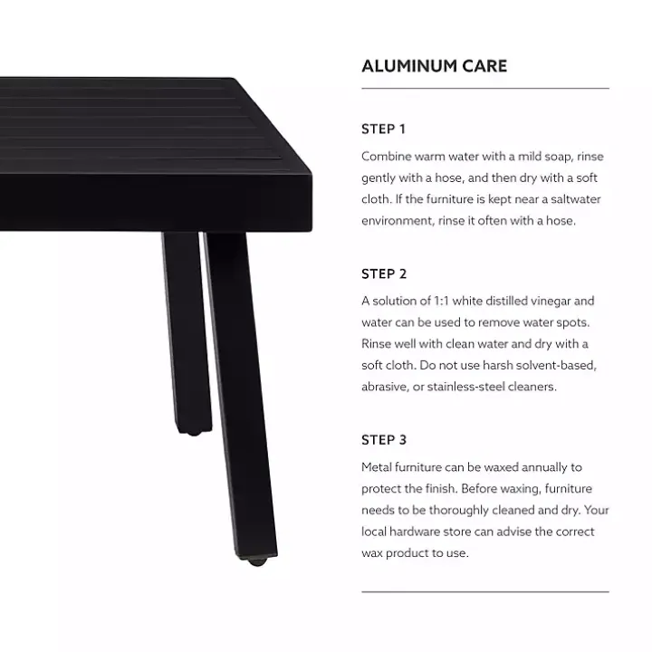 Black Holland Outdoor Coffee Table
