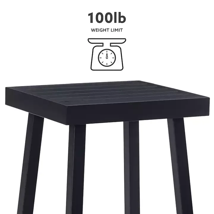 Black Holland Outdoor Side Table