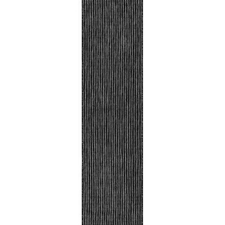 Black Intertwine Indoor/Outdoor Runner