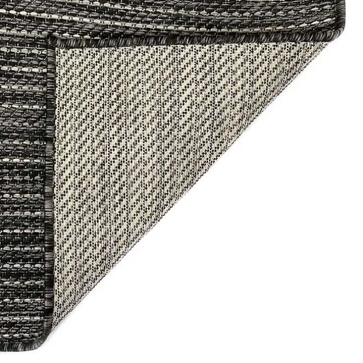 Black Intertwine Indoor/Outdoor Runner