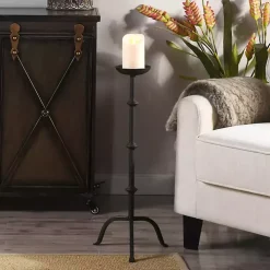 Black Iron Candle Holder