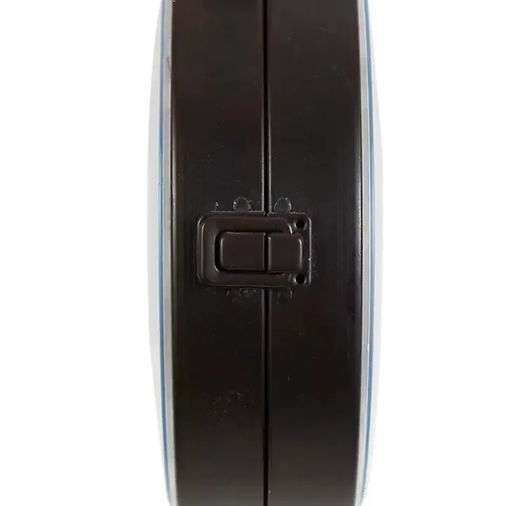 Black Iron Double Sided Scroll Wall Clock