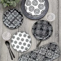 Black Melamine Bree Serving Tray