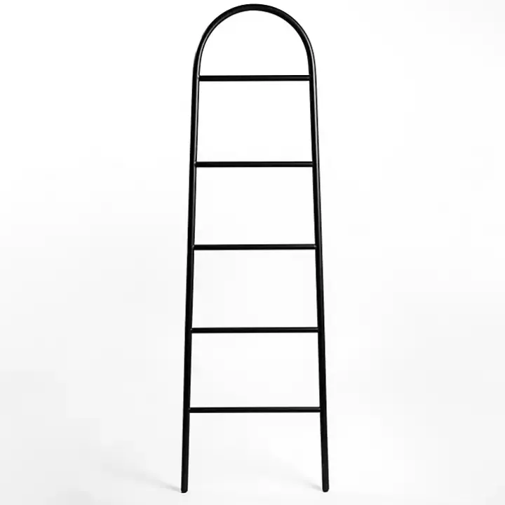 Black Metal Arched Leaning Ladder