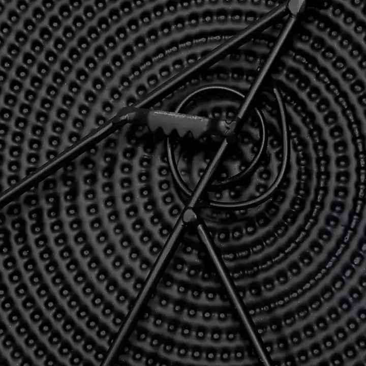 Black Metal Circles Wall Plaque