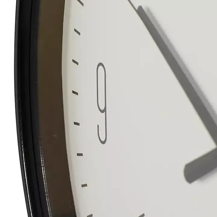 Black Metal Contemporary Wall Clock