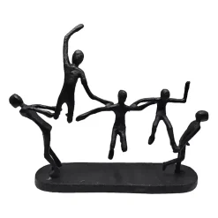 Black Metal Contortionist Statue