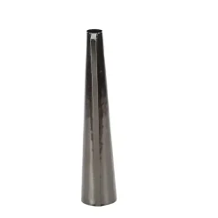 Black Metal Glam Vases, Set of 2