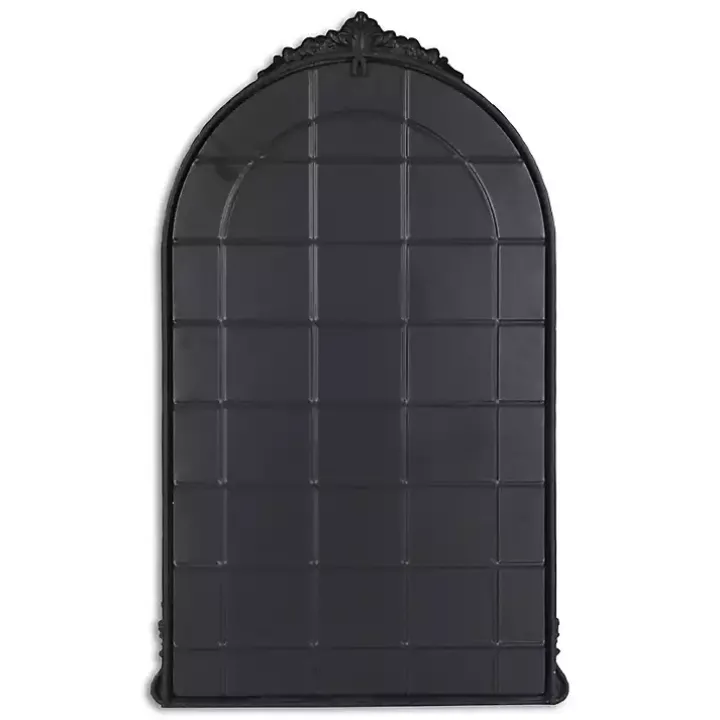 Black Metal Modern Victorian Wall Mirror