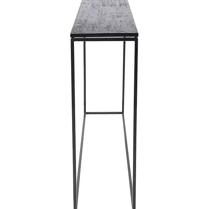 Black Metal Wire Frame Console Table