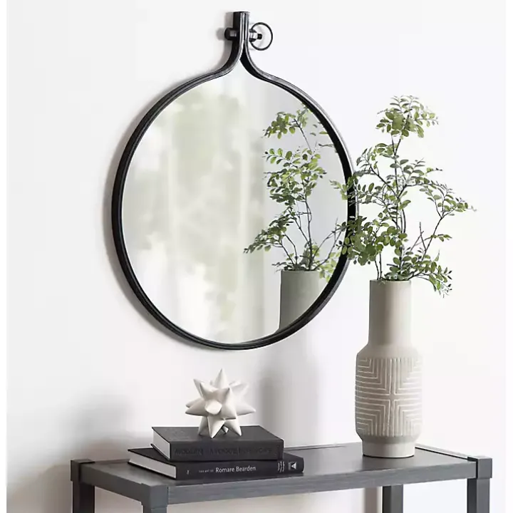 Black Metal Yitro Wall Mirror