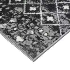 Black Moroccan Area Rug, 8x10