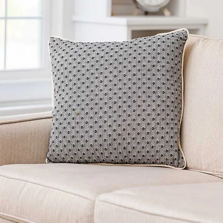 Black Pin Point Pillow