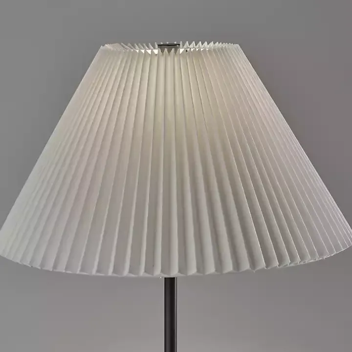 Black Pleated Empire Shade Jeremy Floor Lamp