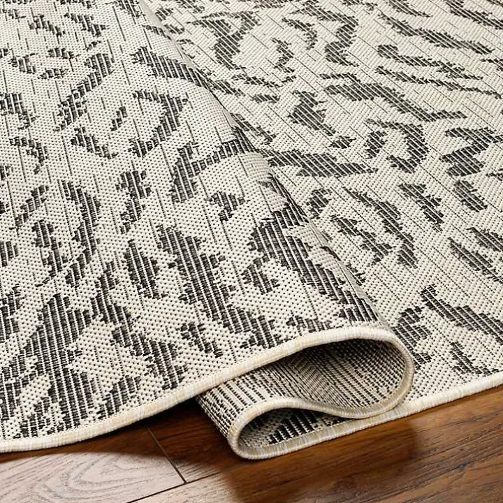 Black Ravello Outdoor Rug, 5x7