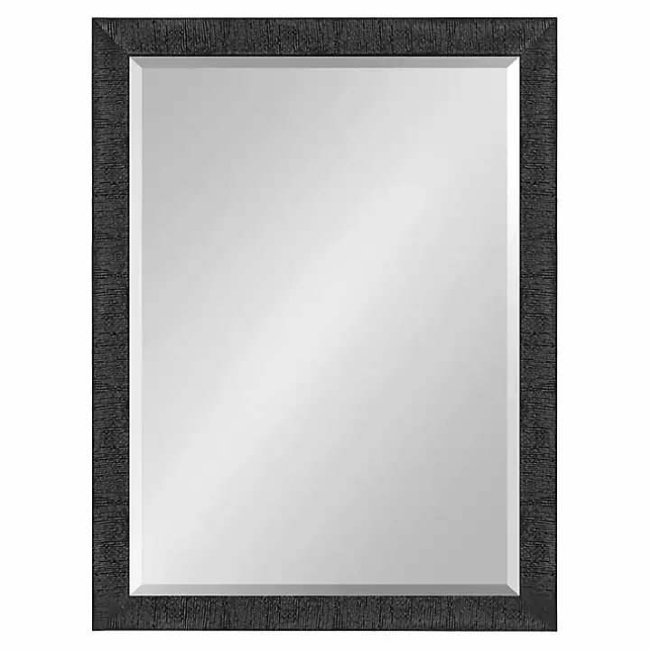 Black Reyna Rectangle Wall Mirror