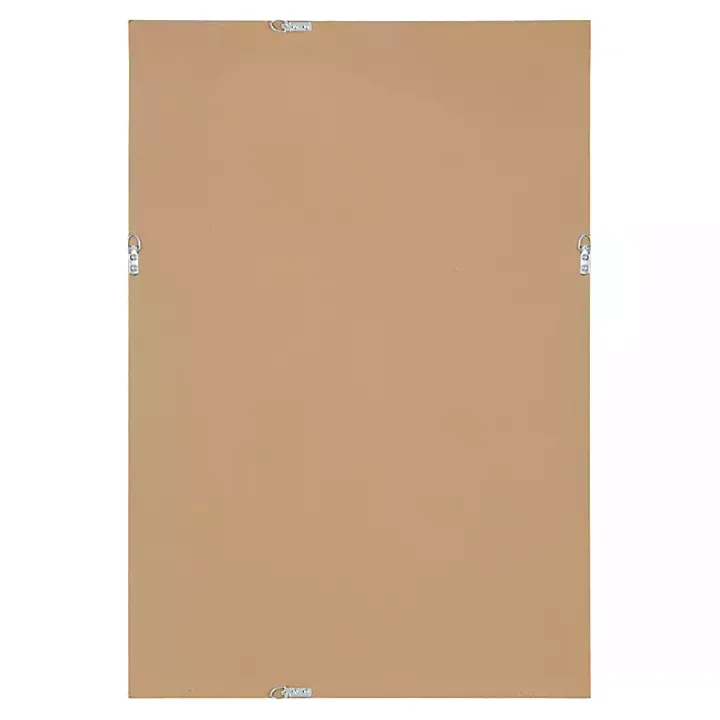 Black Ribbed Renna Wall Mirror, 20x30 in.