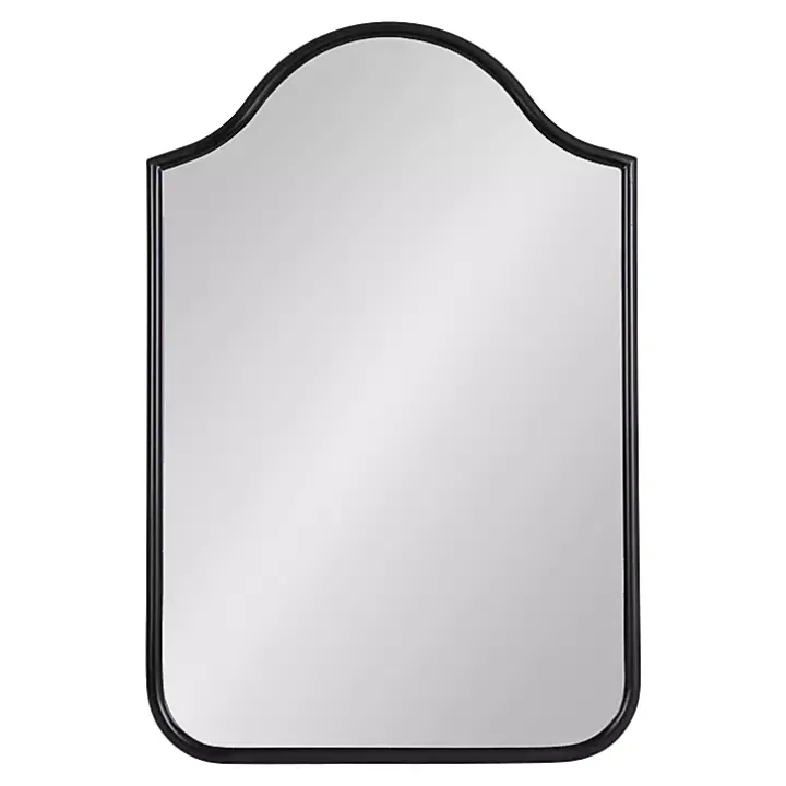 Black Scalloped Arch Fellows Wall Mirror