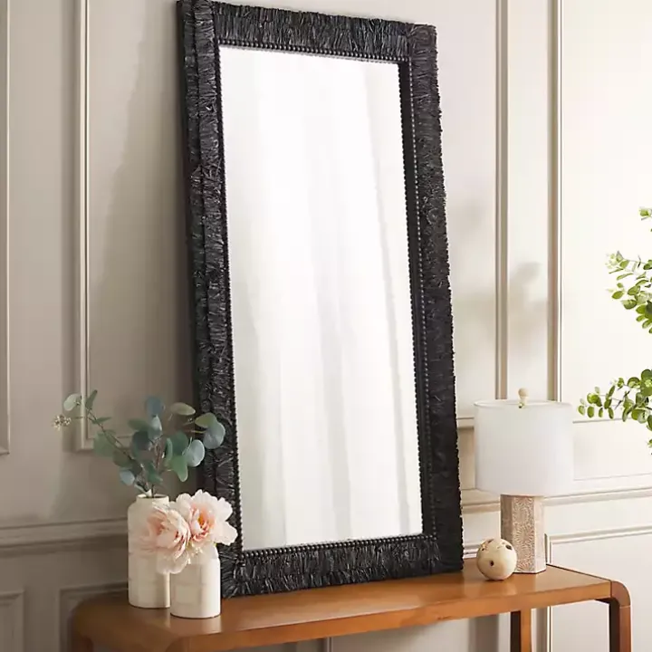 Black Textured Zoelle Wall Mirror
