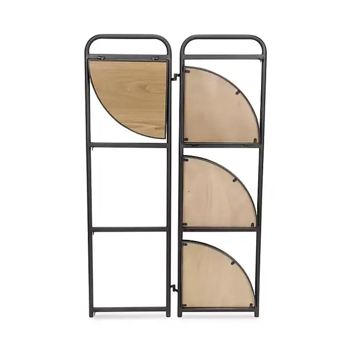 Black 4-Tier Foldable Corner Shelf