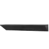 Black Wedge Wood Large Floating Shelf