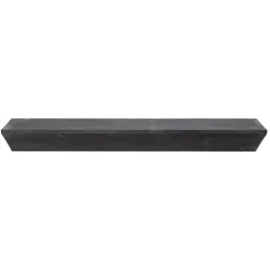 Black Wedge Wood Large Floating Shelf