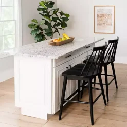 Black Windsor Counter Stool