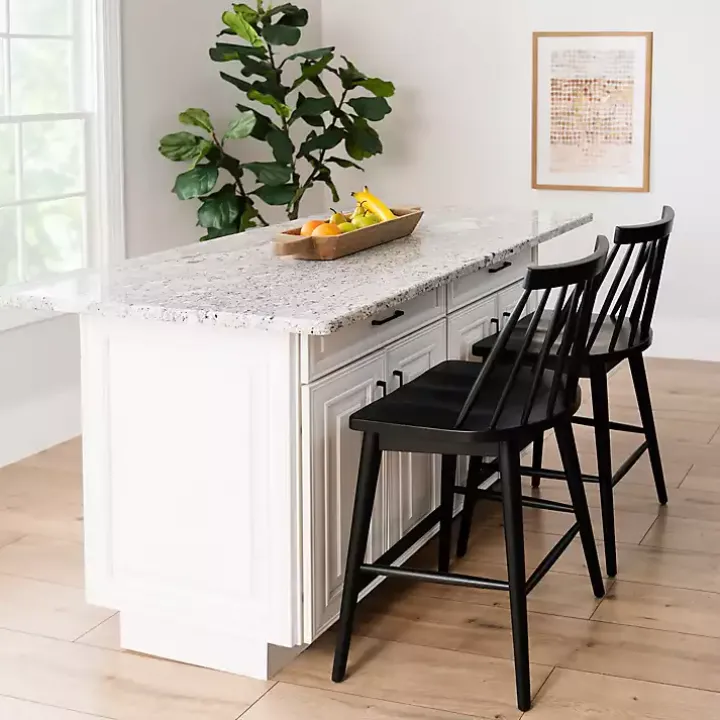 Black Windsor Counter Stool
