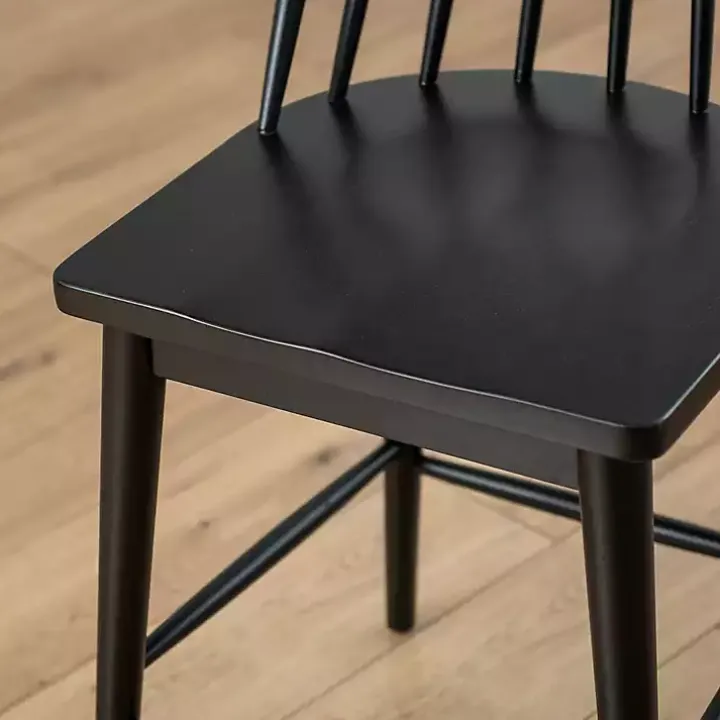 Black Windsor Counter Stool