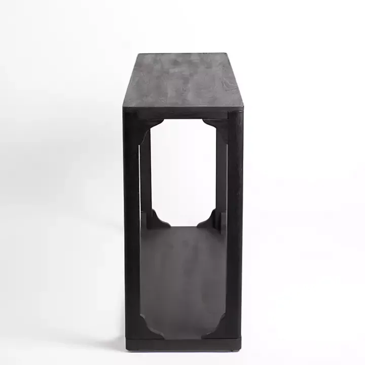 Black Wood Basni Console Table