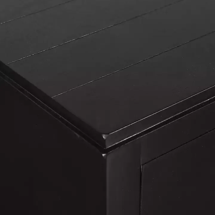 Black Wood 2-Drawer Layla Console Table
