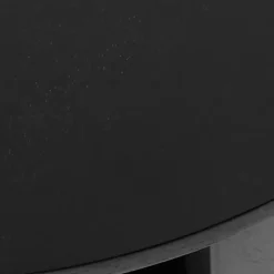 Black Wood Round Ford Accent Table