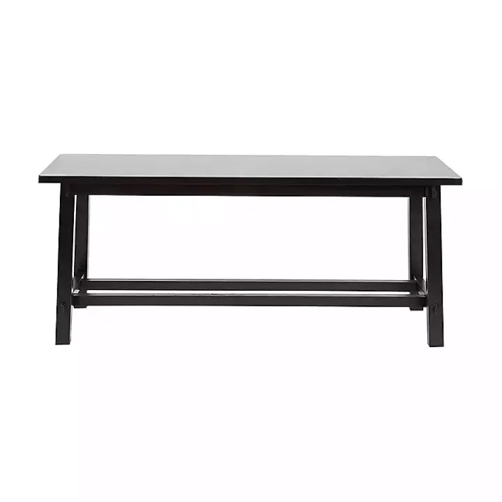 Black Wood Simple Farmhouse Bench