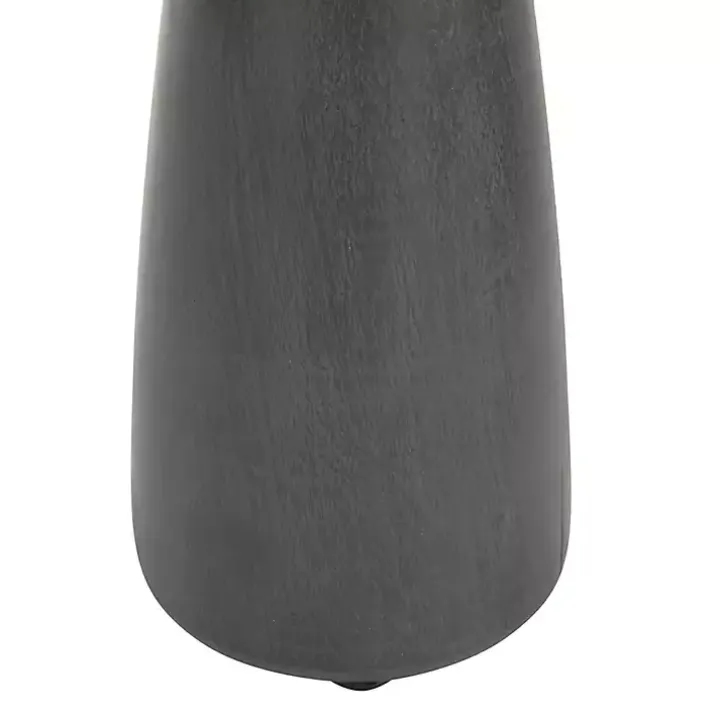 Black Wood Tapered 3-pc. Pillar Candle Holder Set