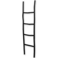 Black Wood Theo Blanket Ladder