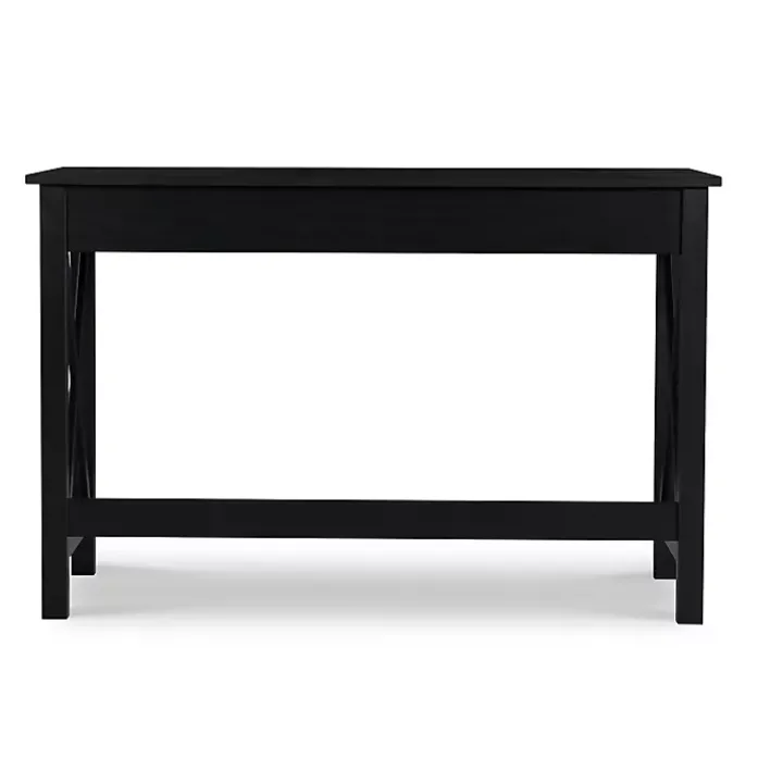 Black Wood X-Sides Desk