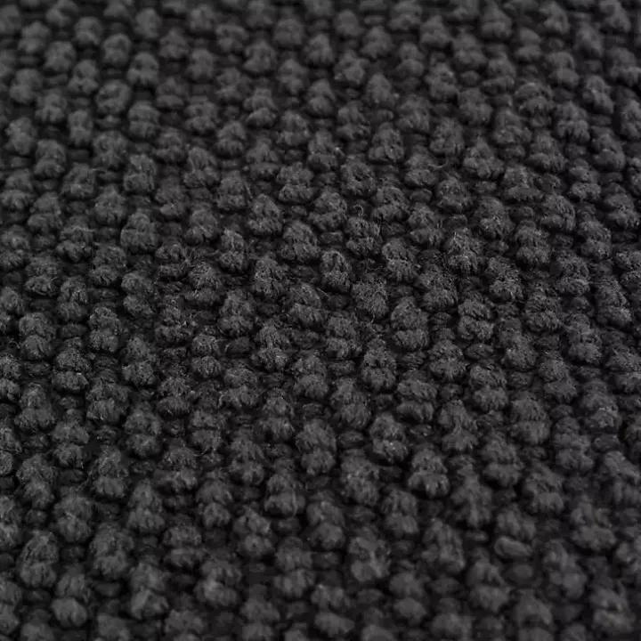 Black Woven Nubby Pillow
