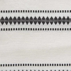Black Zig Zag Dobby Stripe Table Runner, 72 in.