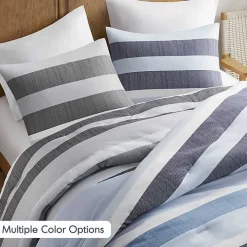 Blake Blue Stripe 3-pc. Full/Queen Comforter Set