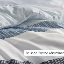 Blake Blue Stripe 3-pc. Full/Queen Comforter Set