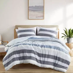Blake Blue Stripe 2-pc. Twin/Twin XL Comforter Set