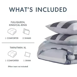 Blake Blue Stripe 2-pc. Twin/Twin XL Comforter Set