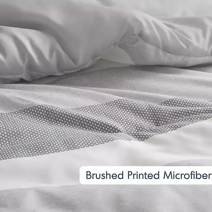 Blake Gray Stripe 3-pc. Full/Queen Comforter Set