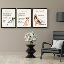 Bloodhound Facts Framed Wall Plaque