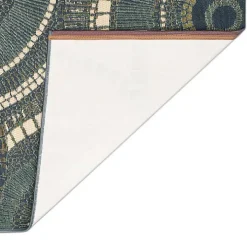Blue & Green Circles Indoor/Outdoor Rug, 2x3