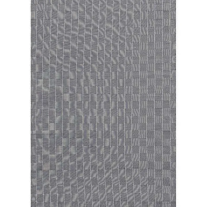Blue & Ivory Checkered Indoor/Outdoor Runner, 3x8