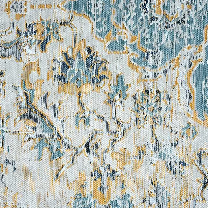 Blue & Orange Medallion Reversible Area Rug, 8x10